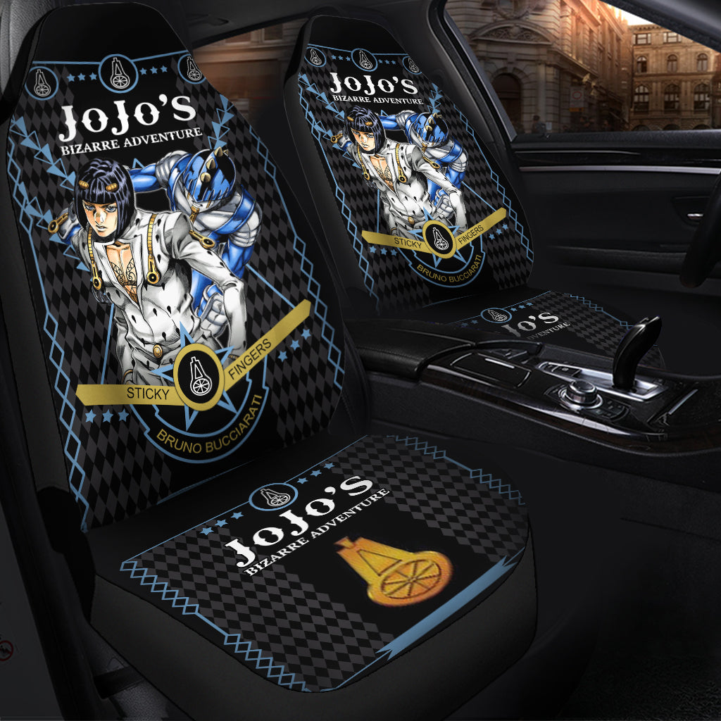 JoJo Bizarre Adventure Bucciarati Premium Custom Car Seat Covers Decor Protectors Nearkii