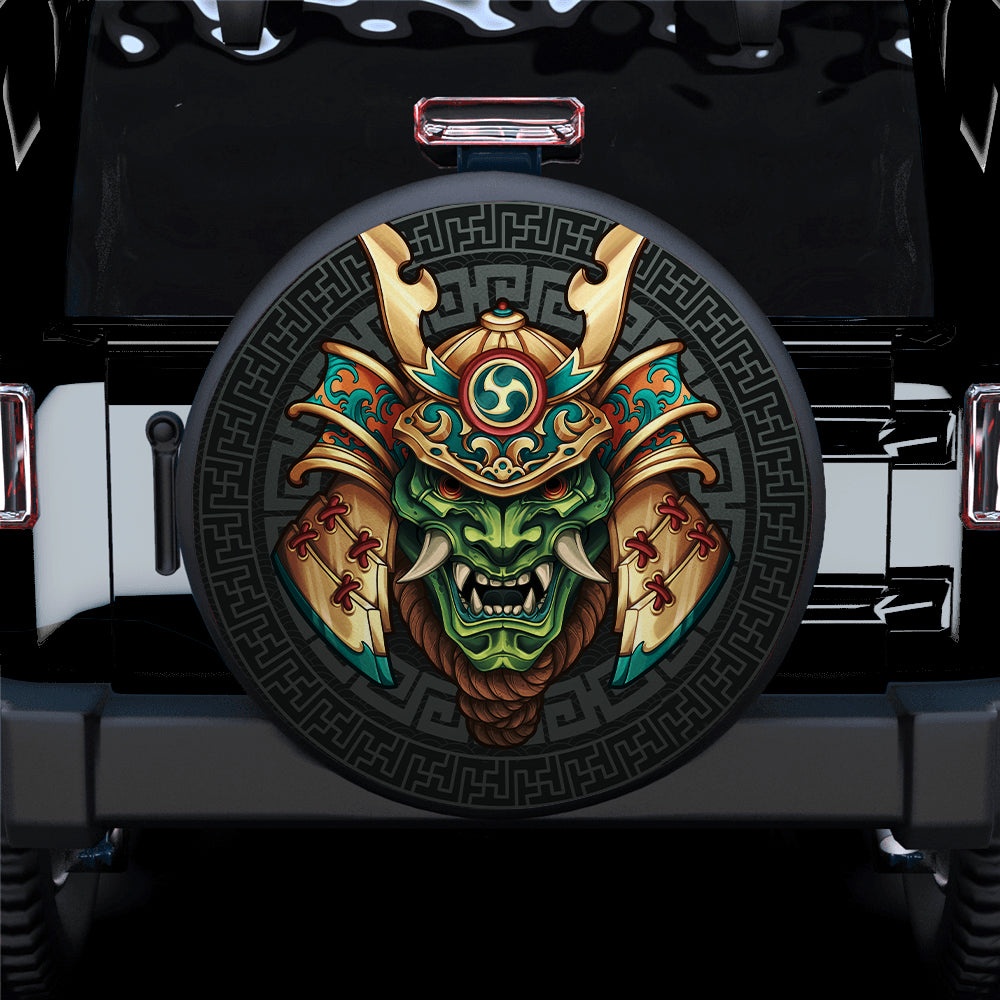 Demon Samurai Japan Car Spare Tire Covers Gift For Campers Nearkii