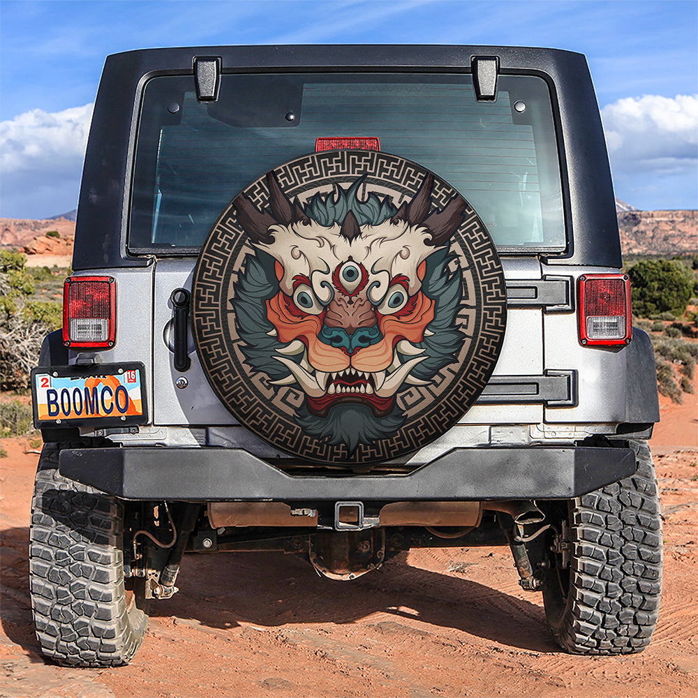 Asian Unicorn Car Spare Tire Covers Gift For Campers Nearkii