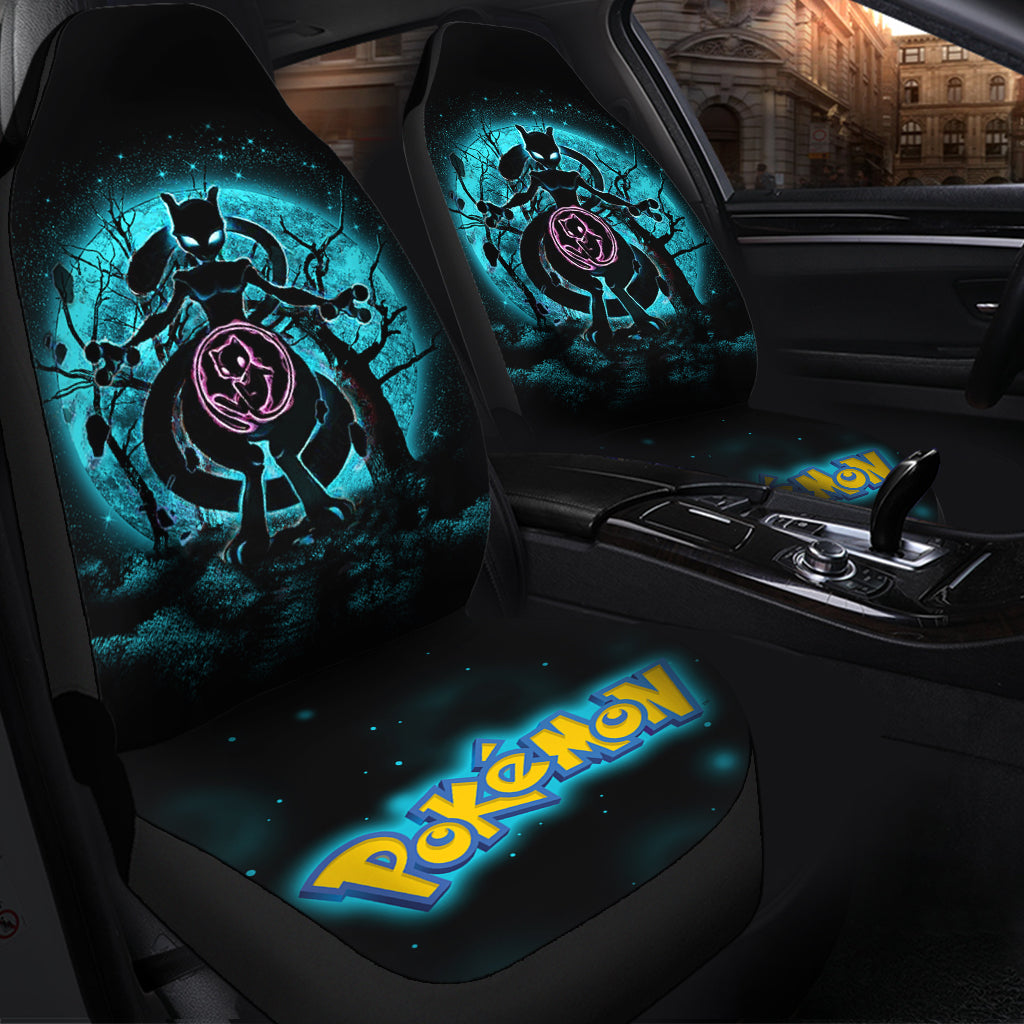 Mewtwo Moonlight Legendary Pokemon Premium Custom Car Seat Covers Decor Protectors Nearkii