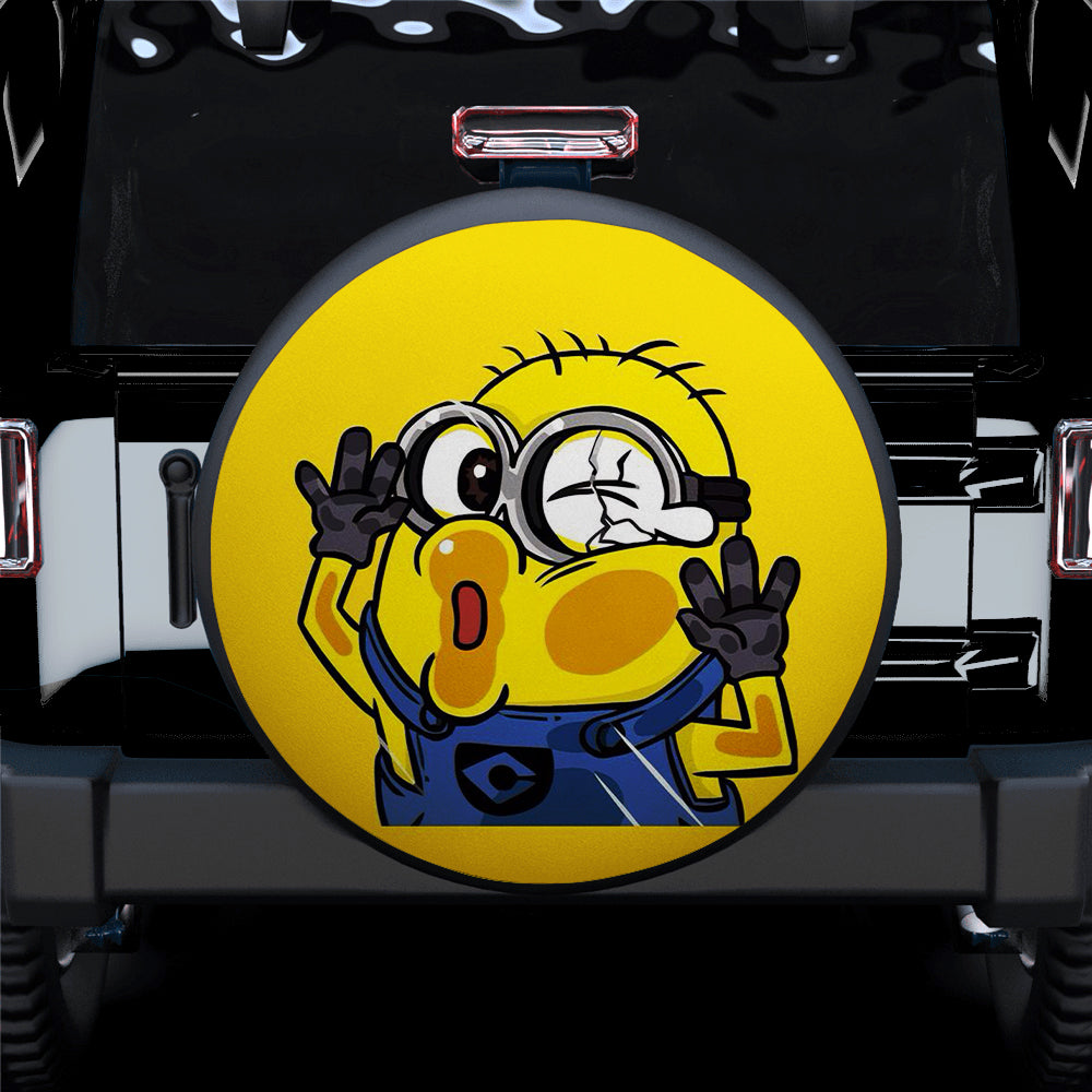 Minion Cute Car Spare Tire Covers Gift For Campers Nearkii