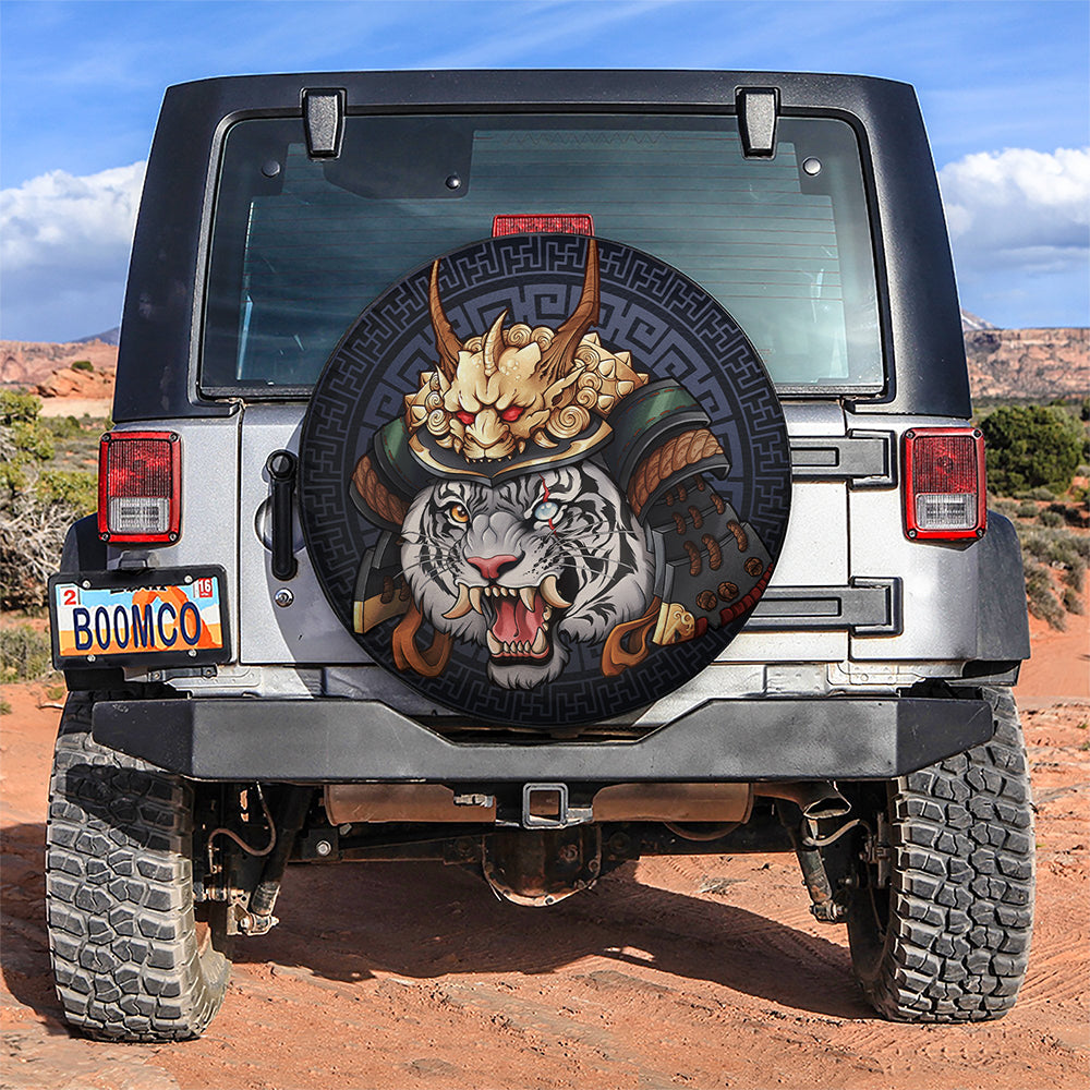 Tiger Samurai Japan Jeep Car Spare Tire Covers Gift For Campers Nearkii