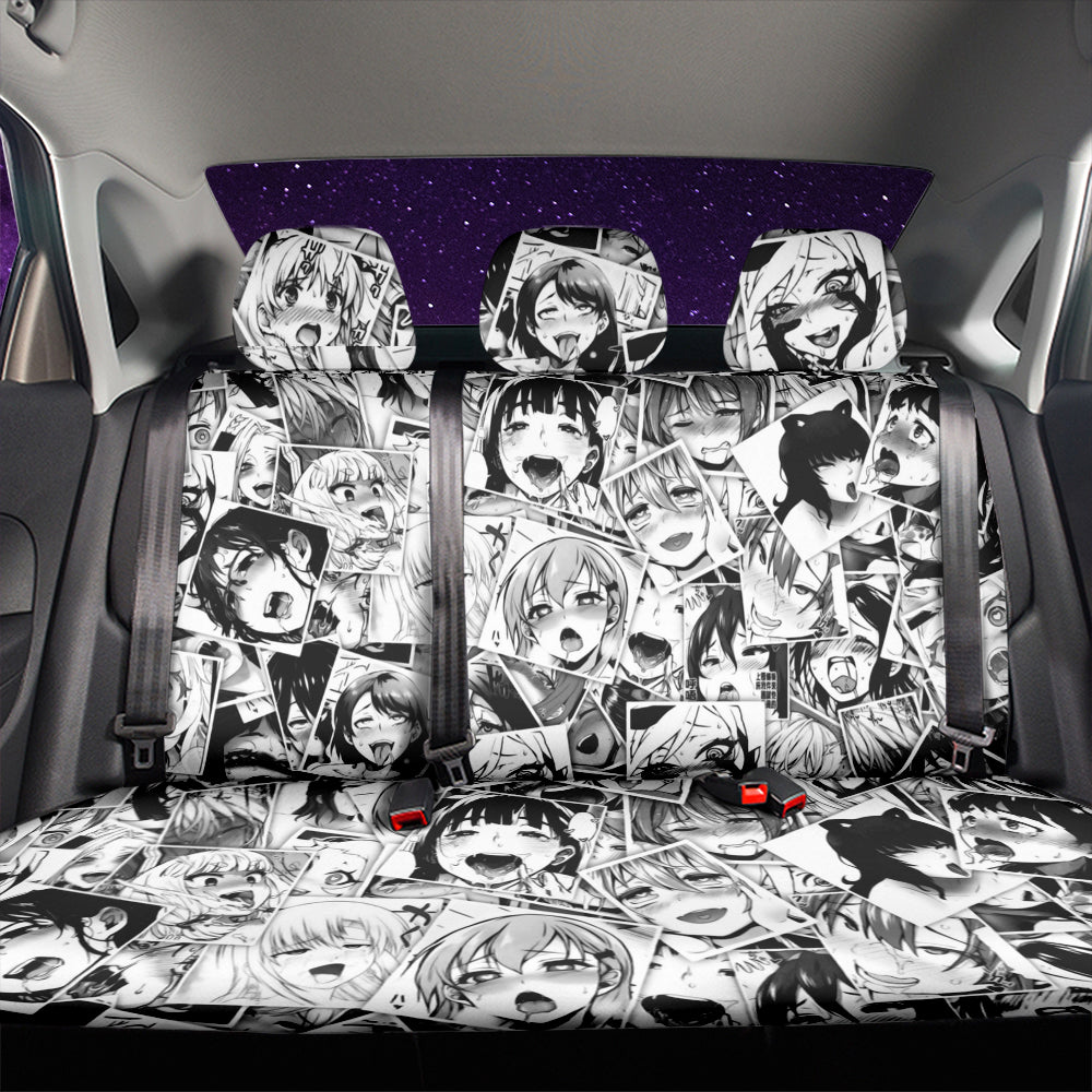 Ahegao Car Back Seat Covers Decor Protectors Nearkii