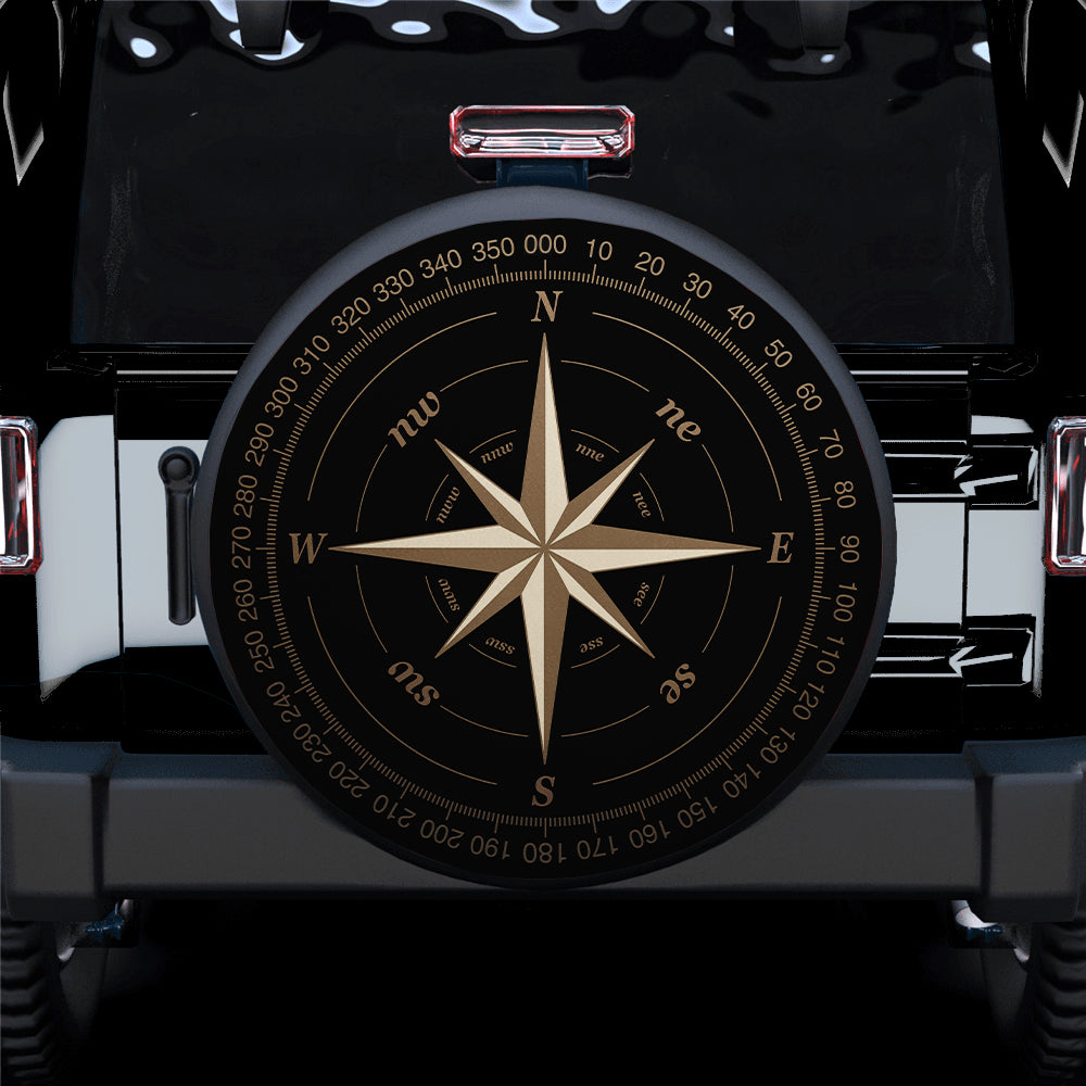 Compass Car Spare Tire Covers Gift For Campers Nearkii