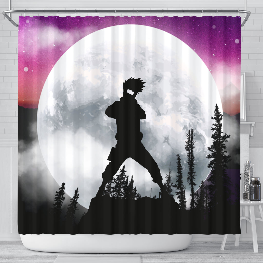 Kakashi Sunset Moon Night Shower Curtain Nearkii