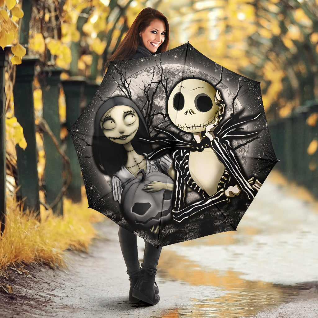 Jack And Sally Nightmare Before Christmas Moonlight Umbrella Nearkii