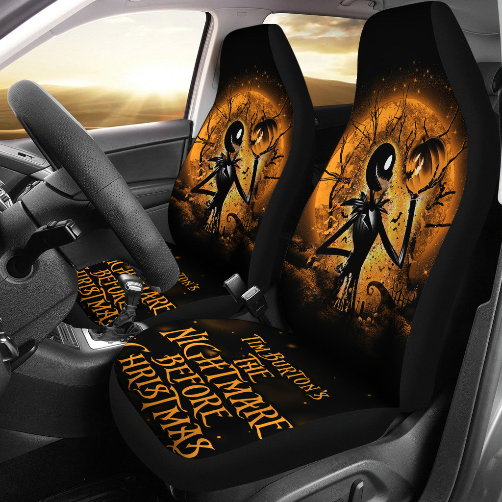 Jack Skellington Nightmare Before Christmas Premium Custom Car Seat Covers Decor Protectors Nearkii