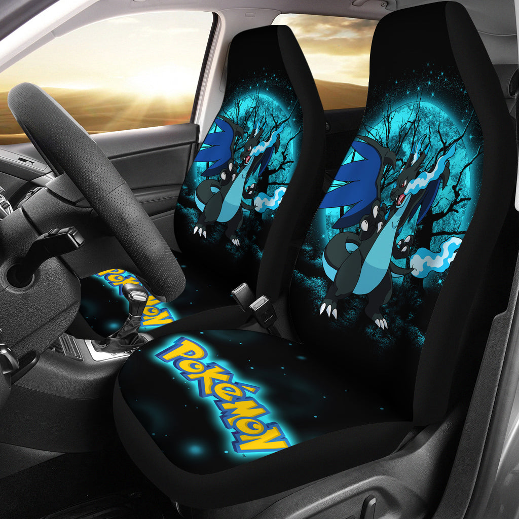 Charizard Mega X Moonlight Premium Custom Car Seat Covers Decor Protectors Nearkii