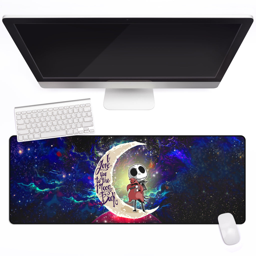 Jack Skellington Nightmare Before Christmas Love You To The Moon Galaxy Mouse Mat Nearkii