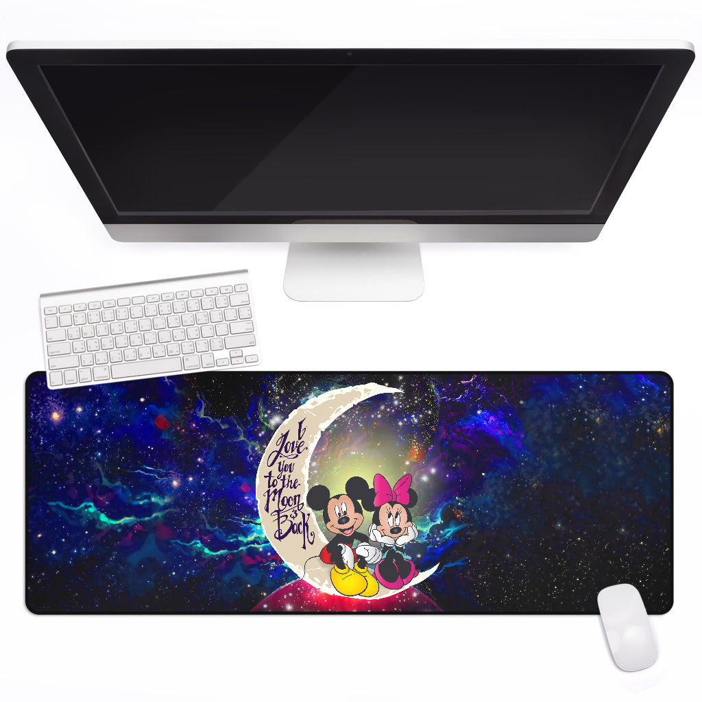 Mouse Couple Love You To The Moon Galaxy Mouse Mat Nearkii