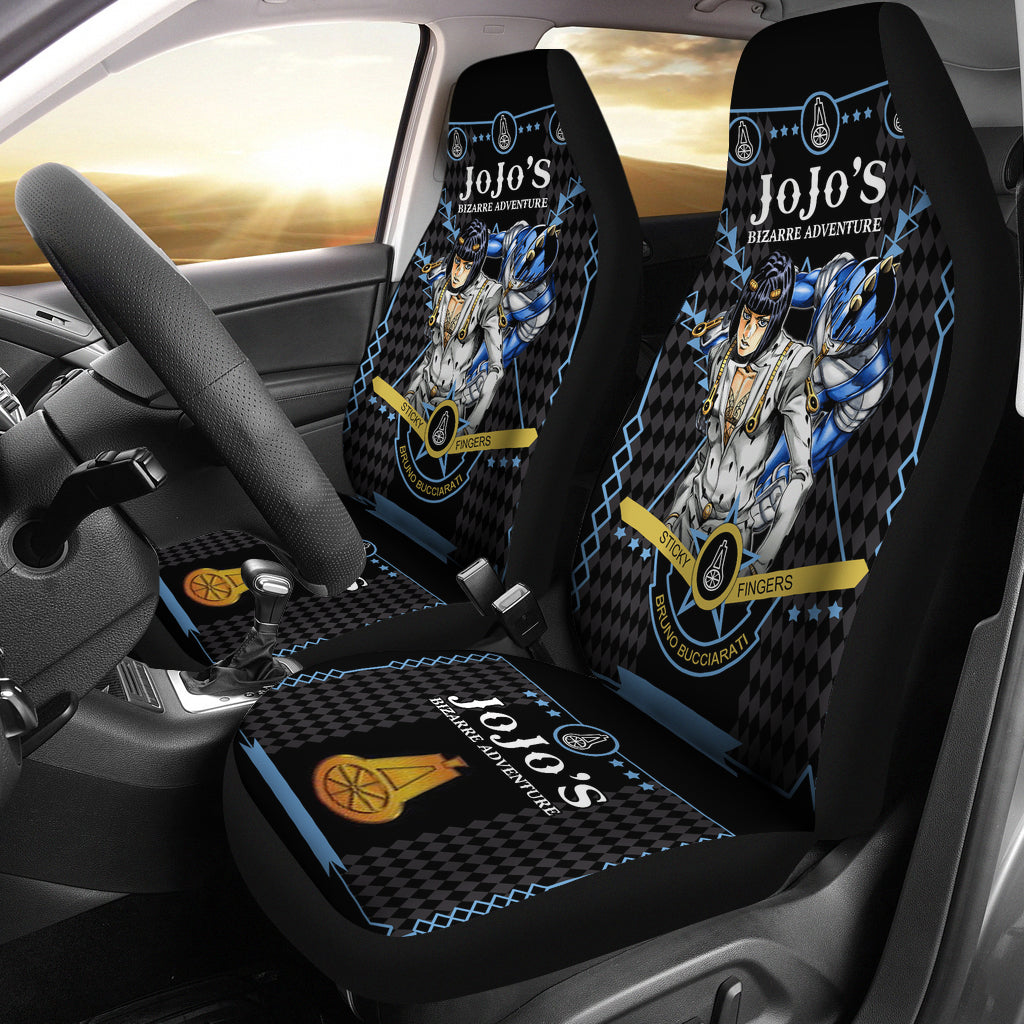 JoJo Bizarre Adventure Bucciarati Premium Custom Car Seat Covers Decor Protectors Nearkii