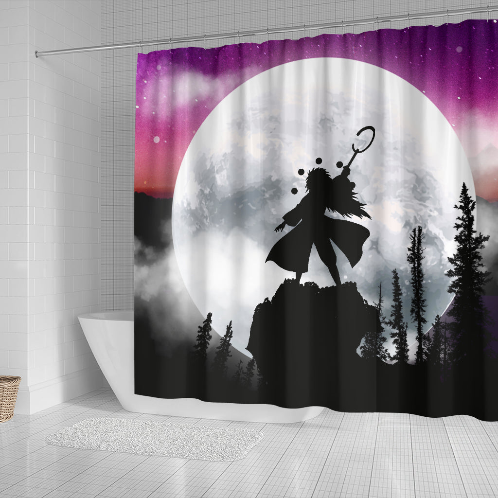 Uchiha Madara Naruto Moon Night Shower Curtain Nearkii