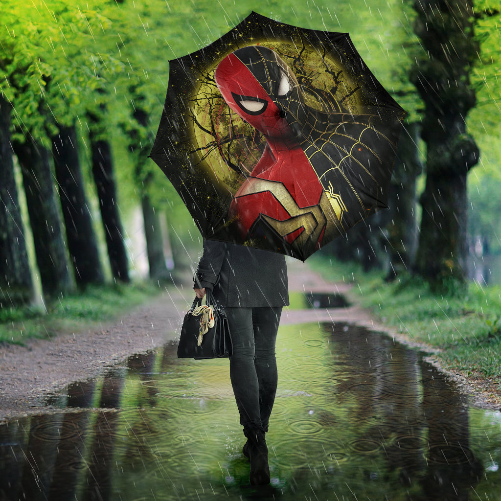 Spiderman Black Suit No Way Home Moonlight Umbrella Nearkii