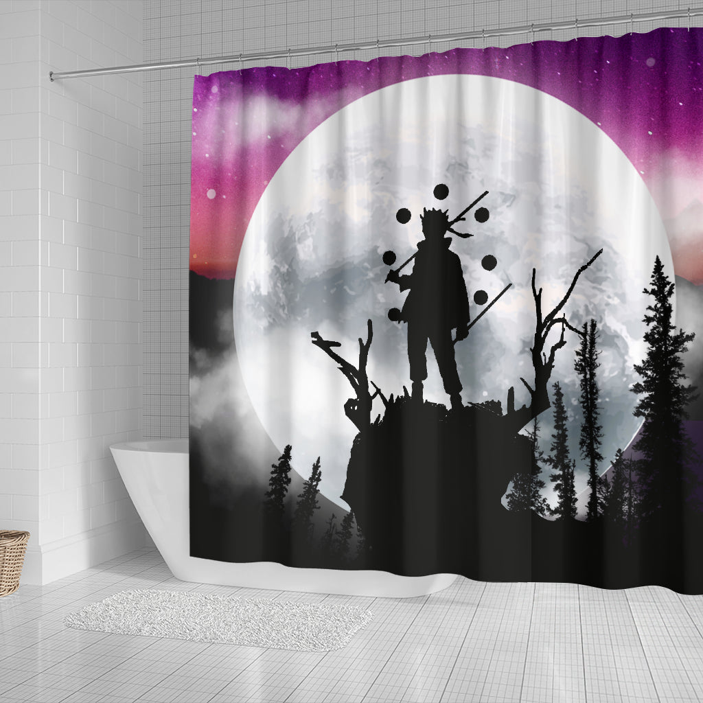 Naruto Moon Night Shower Curtain Nearkii