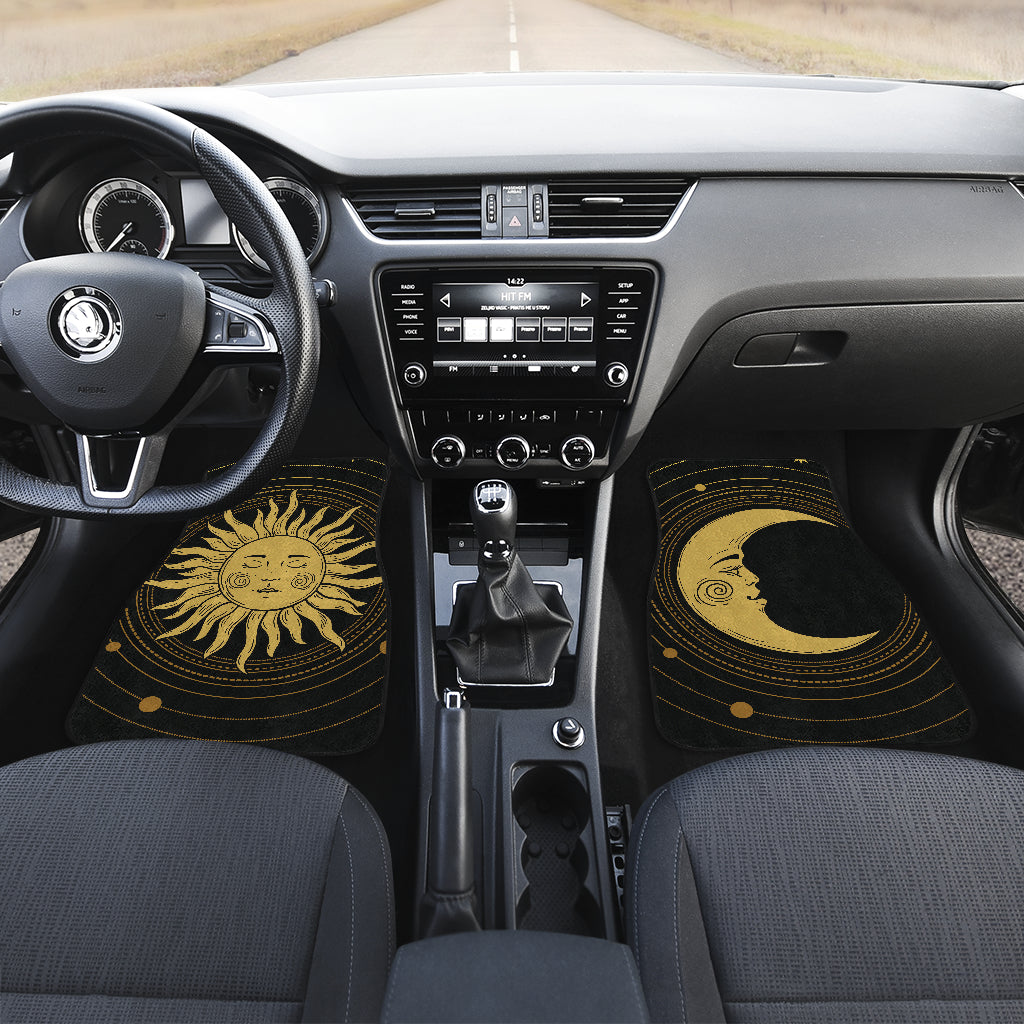 Sun And Moon Car Floor Mats Car Accessories Nearkii