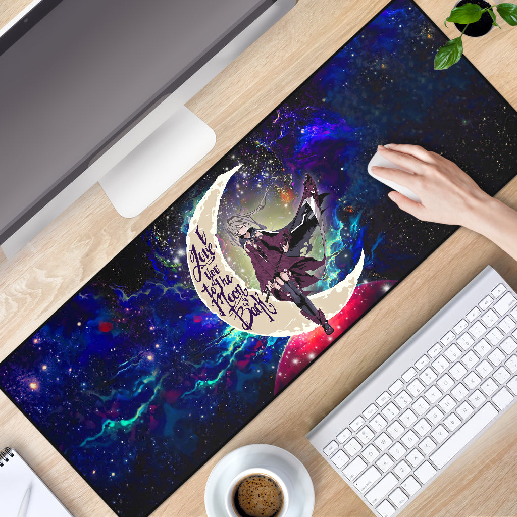 Anime Girl Soul Eater Love You To The Moon Galaxy Mouse Mat Nearkii