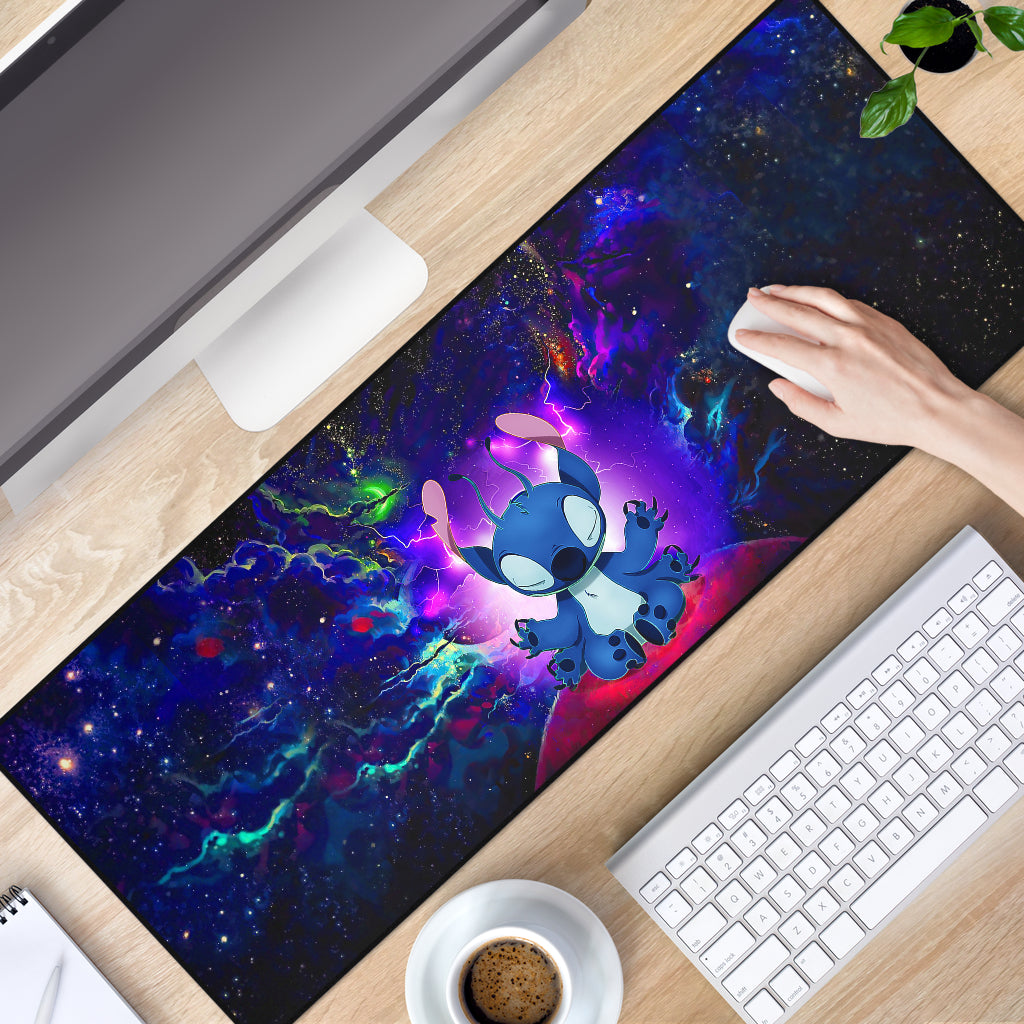 Stitch Yoga Love You To The Moon Galaxy Mouse Mat Nearkii