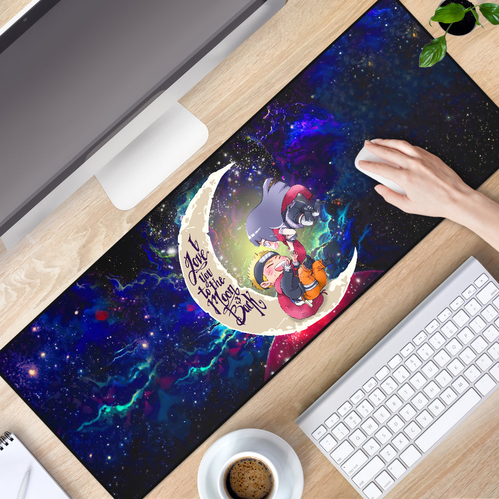 Naruto Couple Love You To The Moon Galaxy Mouse Mat Nearkii
