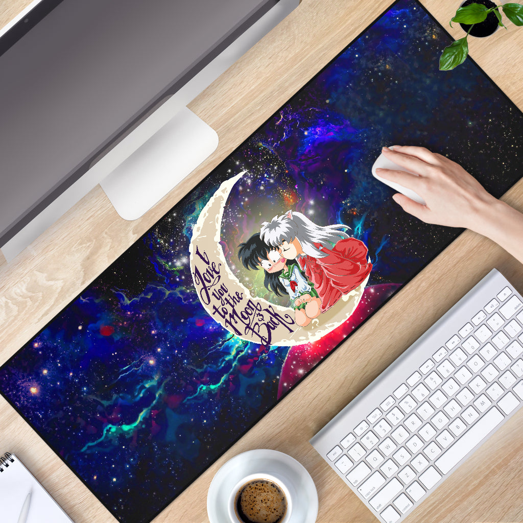 Inuyasha Love Love You To The Moon Galaxy Mouse Mat Nearkii