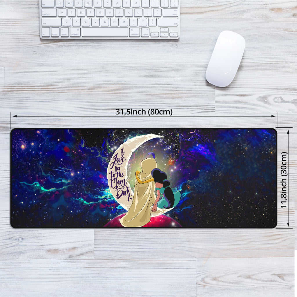 Aladin Couple Love You To The Moon Galaxy Mouse Mat Nearkii