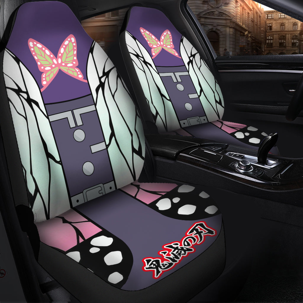 Demon Slayer Anime Shinobu Premium Custom Car Seat Covers Decor Protectors Nearkii