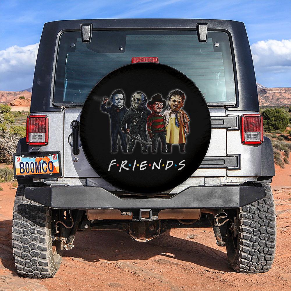 Horror Movie Characters F.R.I.E.N.D.S Car Spare Tire Covers Gift For Campers Nearkii