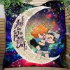 Bokuhina Love You To The Moon Galaxy Quilt Blanket Nearkii