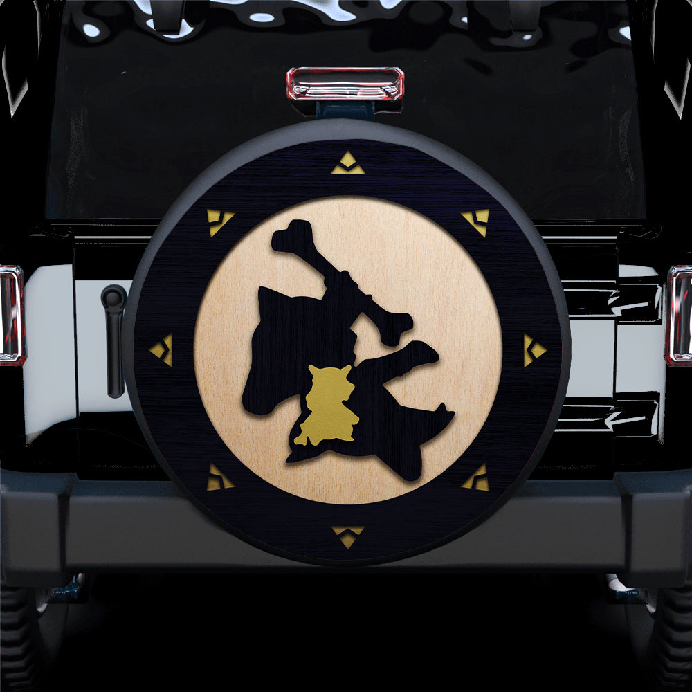 Cubone Pokemon Evolution Wood Car Spare Tire Covers Gift For Campers Nearkii