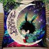 Deku My Hero Academia Anime Love You To The Moon Galaxy Quilt Blanket Nearkii