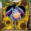 Eeyore Sunflower Zipper Quilt Blanket Nearkii