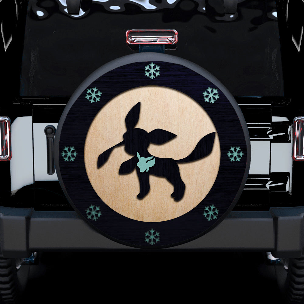 Glaceon Eevee Evolution Pokemon Wood Car Spare Tire Covers Gift For Campers Nearkii