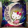 Hello Kitty Love You To The Moon Galaxy Quilt Blanket Nearkii