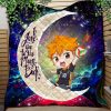 Hinata Haikyuu Love You To The Moon Galaxy Quilt Blanket Nearkii
