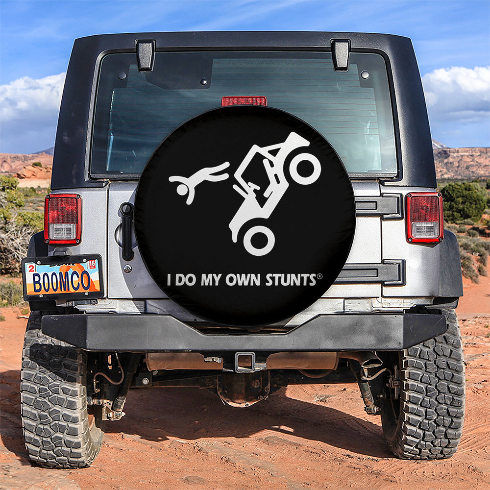 Jeep My Own Stunts Square Car Spare Tire Covers Gift For Campers Nearkii