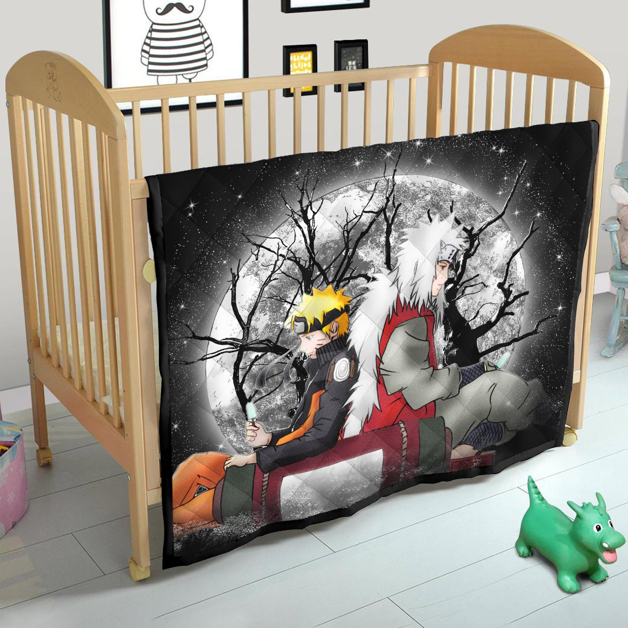 Jiraia Naruto Moonlight Quilt Blanket Nearkii