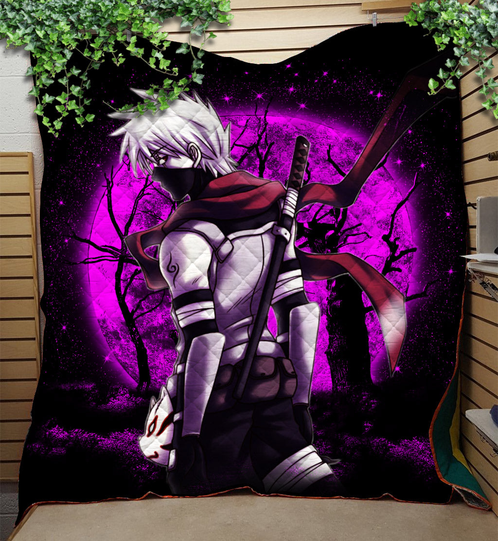 Kakashi Anbu Moonlight Quilt Blanket Nearkii