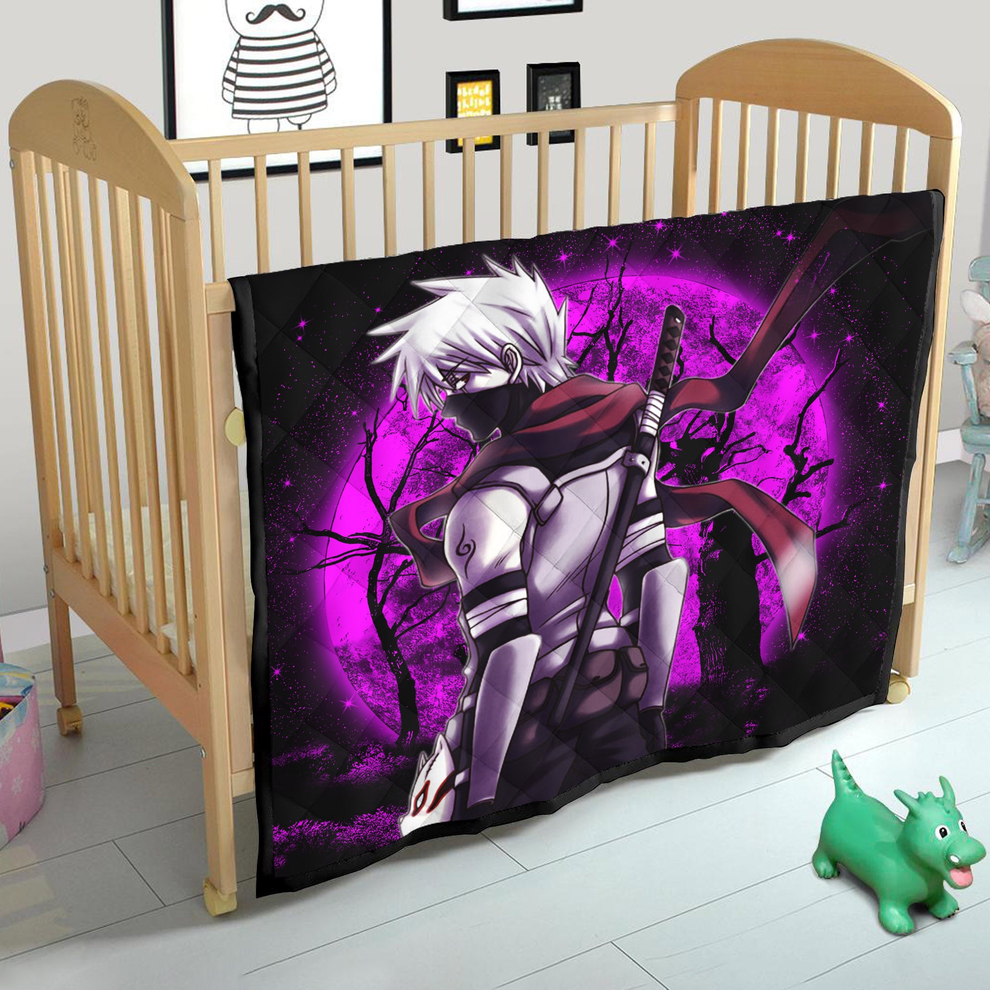 Kakashi Anbu Moonlight Quilt Blanket Nearkii