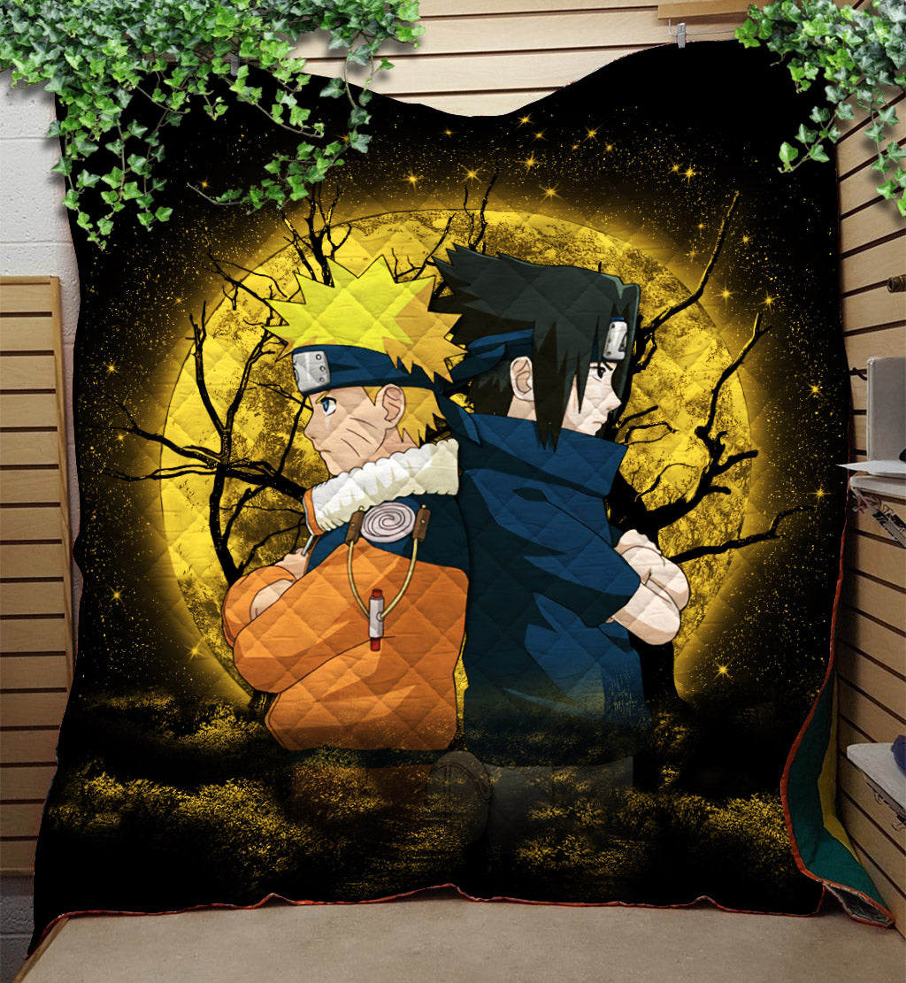Naruto Sasuke Moonlight Quilt Blanket Nearkii