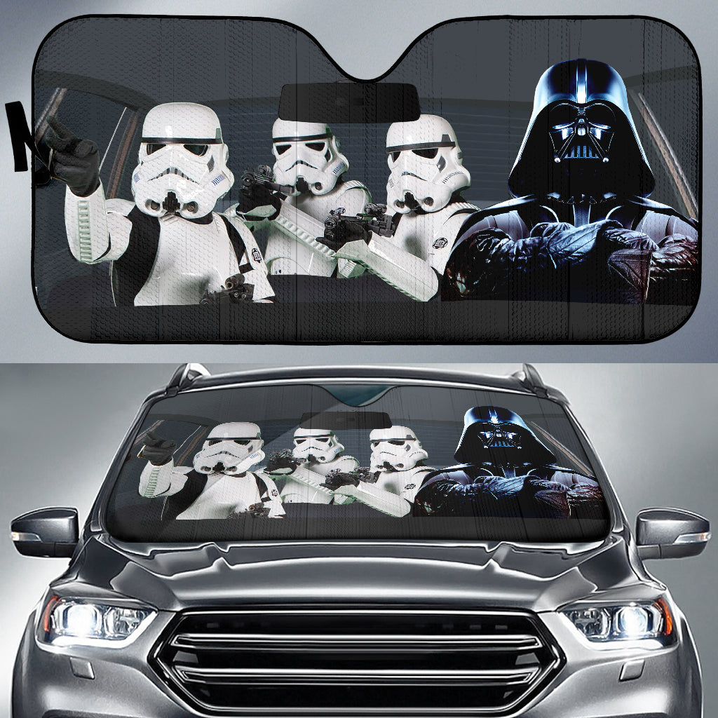Darth Vader And Stormtrooper Funny Car Auto Sunshades Nearkii