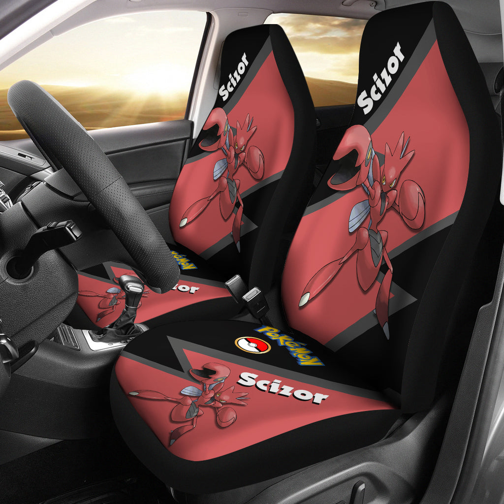Scizor Pokemon Premium Custom Car Seat Covers Decor Protectors Nearkii