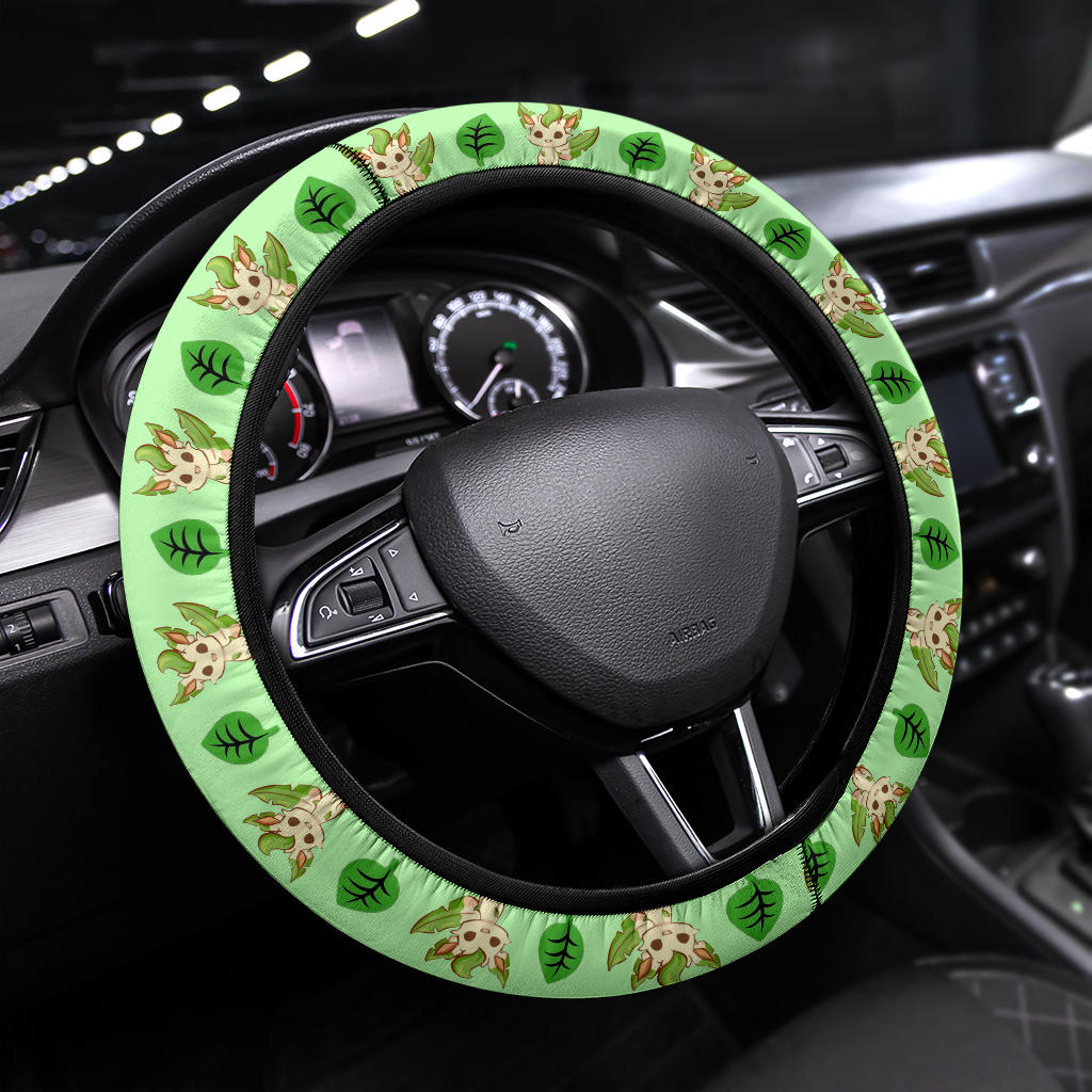 Pokemon Leafeon Eevee Evolution Car Steering Wheel Cover Nearkii