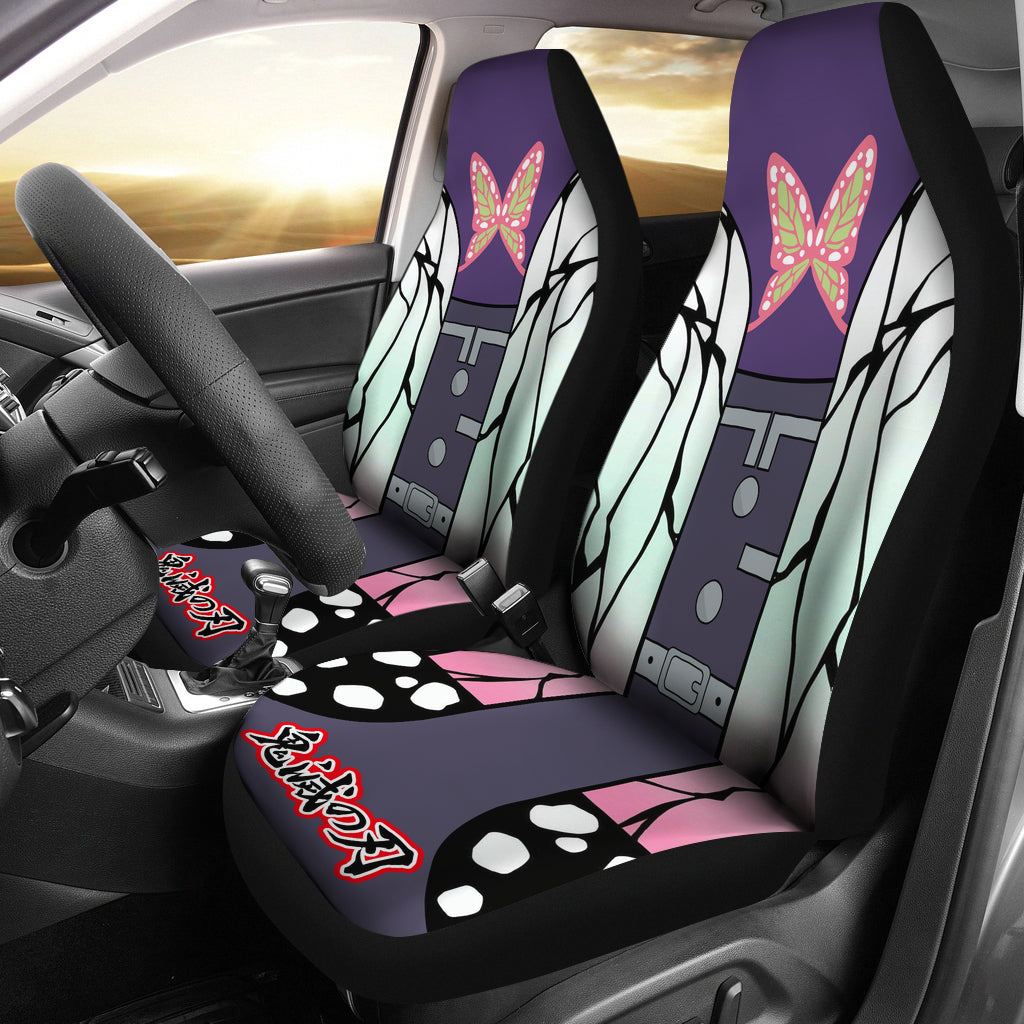 Demon Slayer Anime Shinobu Premium Custom Car Seat Covers Decor Protectors Nearkii