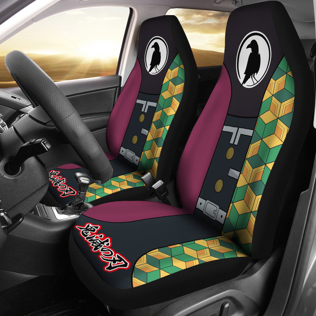 Demon Slayer Anime Giyuu Yomioka Premium Custom Car Seat Covers Decor Protectors Nearkii