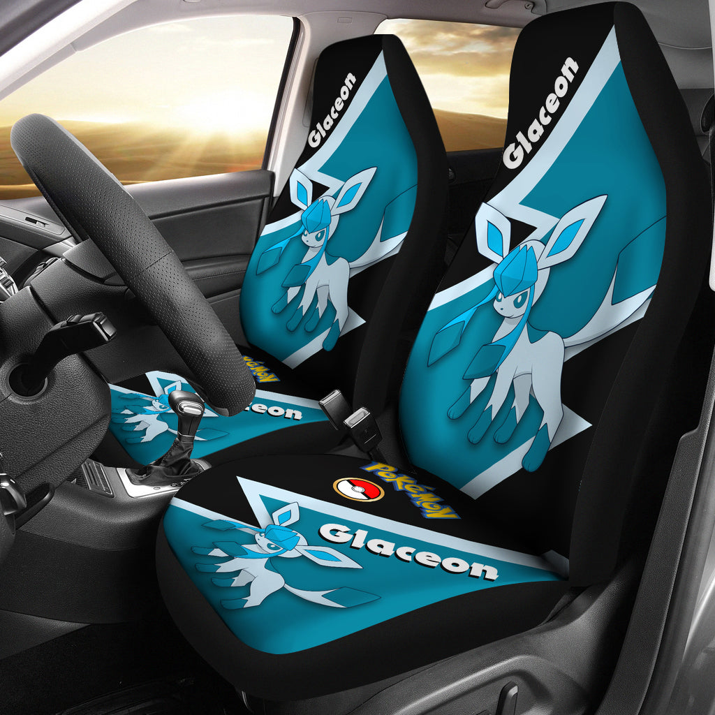 Glaceon Eevee Evolution Pokemon Premium Custom Car Seat Covers Decor Protectors Nearkii