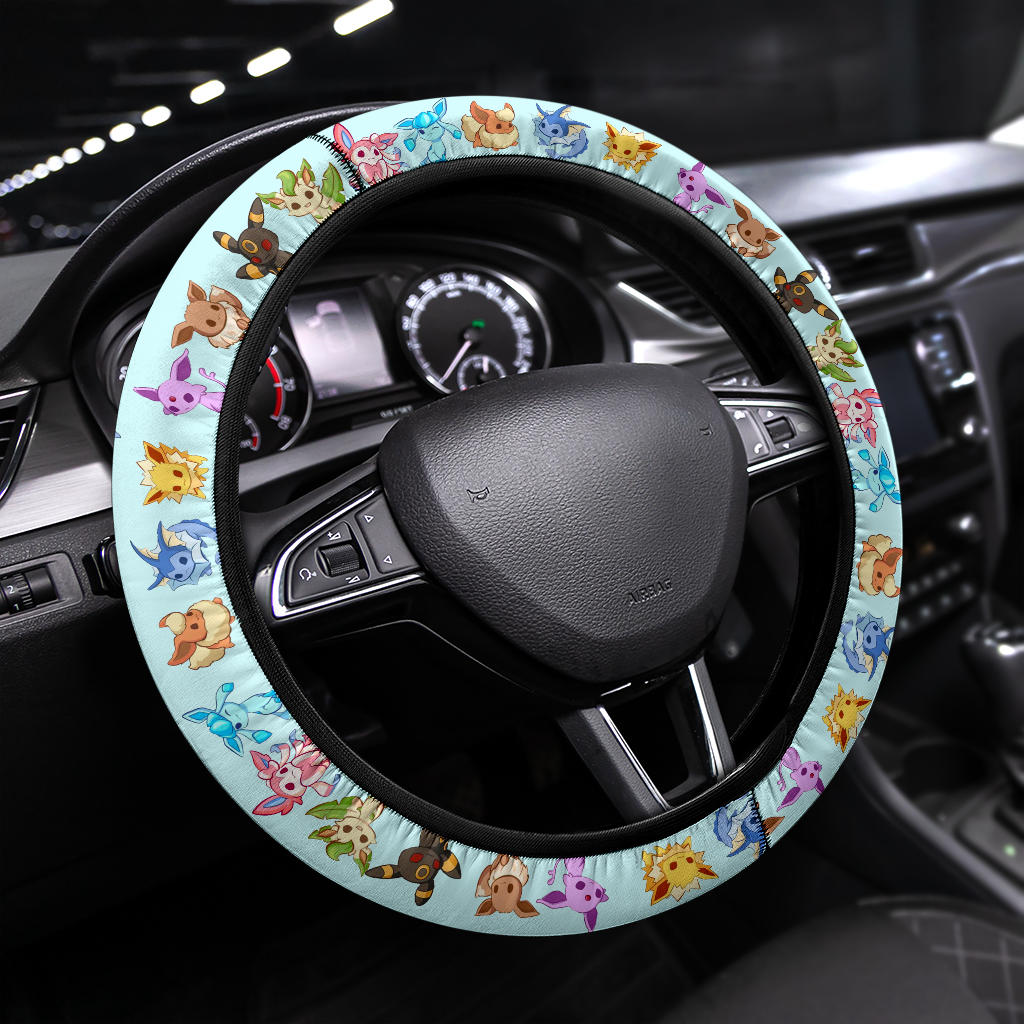 Pokemon Eevee Evolution Car Steering Wheel Cover Nearkii