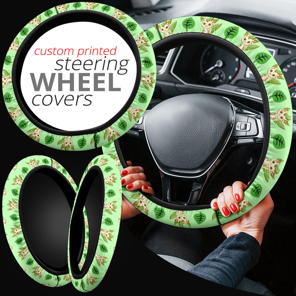 Pokemon Leafeon Eevee Evolution Car Steering Wheel Cover Nearkii