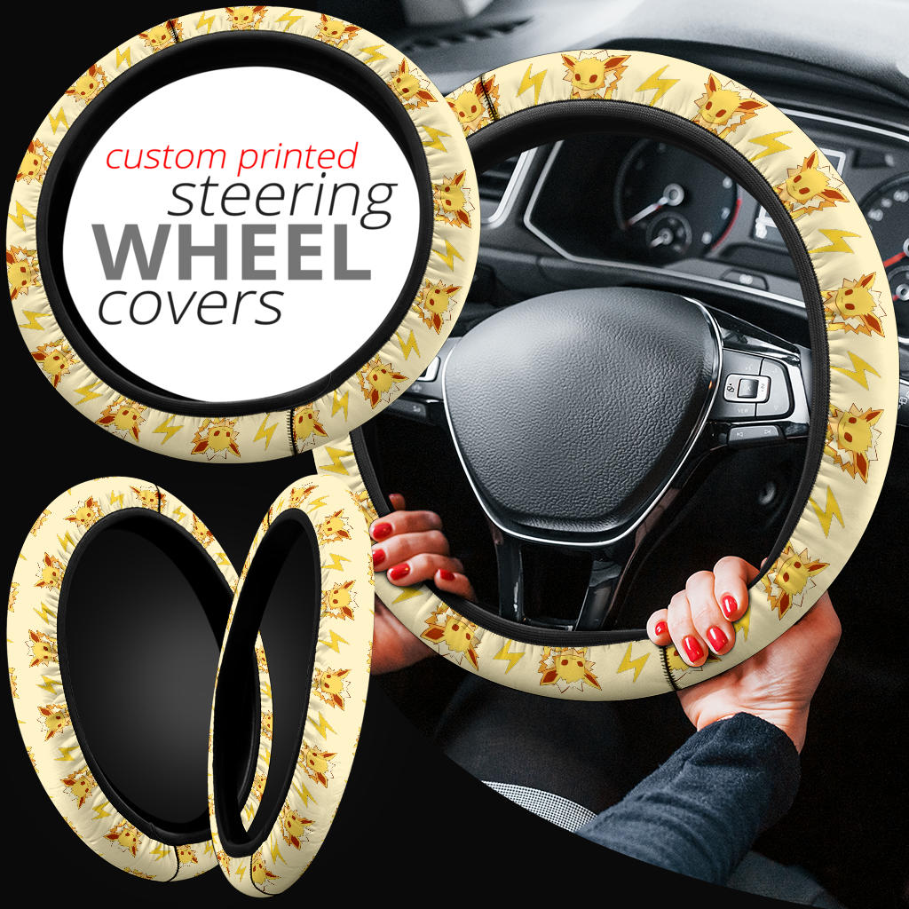 Pokemon Jolteon Eevee Evolution Car Steering Wheel Cover Nearkii