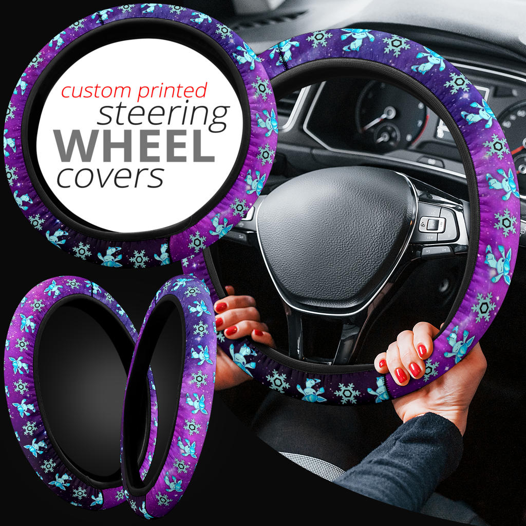 Pokemon Galaxy Glaceon Eevee Evolution Car Steering Wheel Cover Nearkii