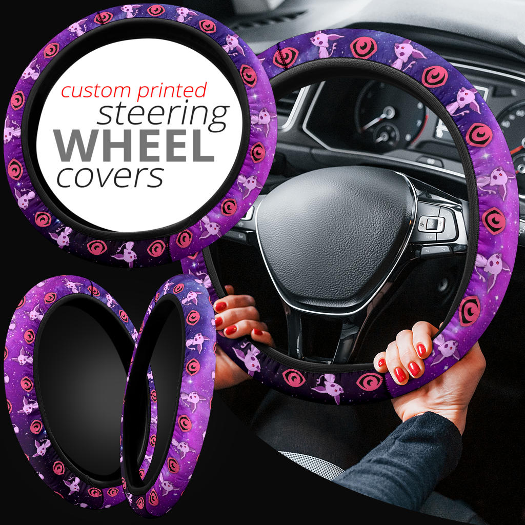 Pokemon Galaxy Espeon Eevee Evolution Car Steering Wheel Cover Nearkii