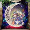 Ghibli Character Love You To The Moon Galaxy Quilt Blanket Nearkii